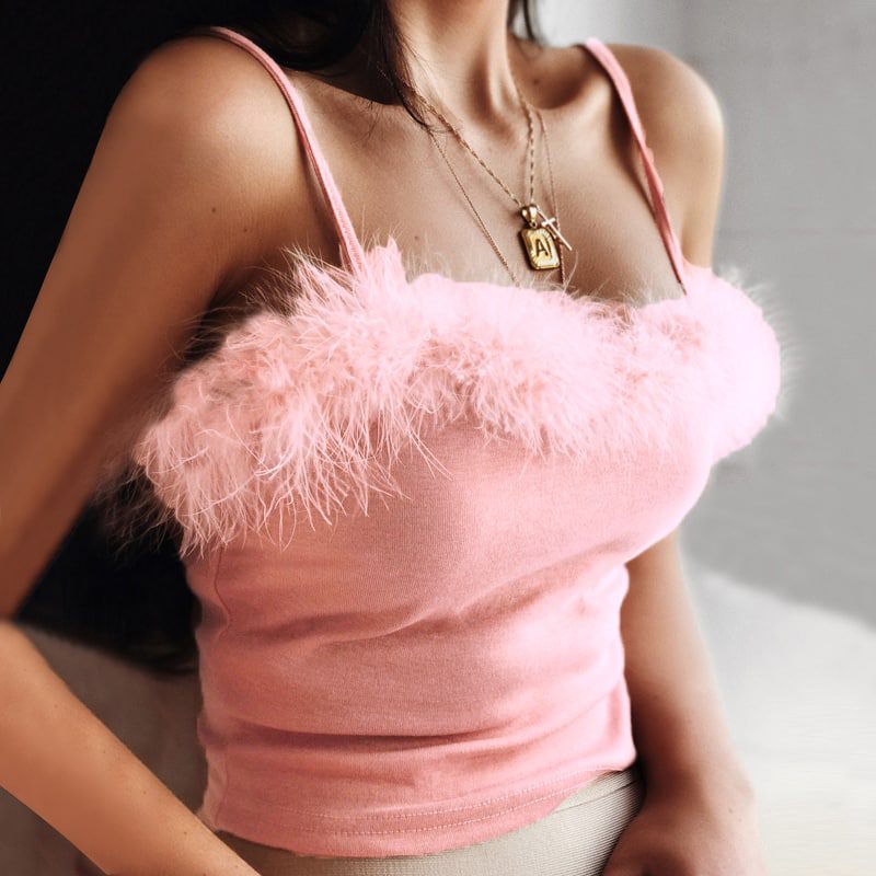 Helligdom te flise Fluffy Pink Camisole
