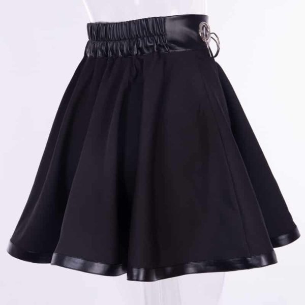 High Waist Zip-up Mini Skirt 3