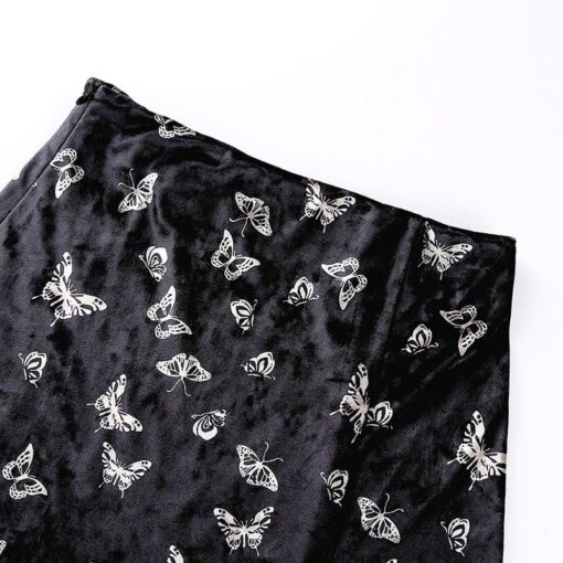 Butterflies Velvet Skirt Details