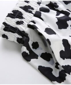 Cow Print Trousers Details 2