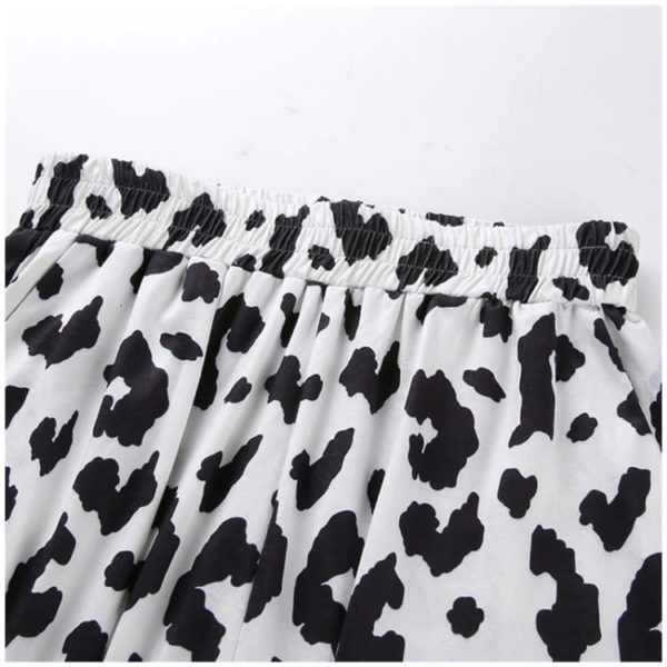 Cow Print Trousers Details