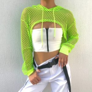 Fishnet Cropped Top