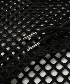 Fishnet Cropped Top Full Black Details 2