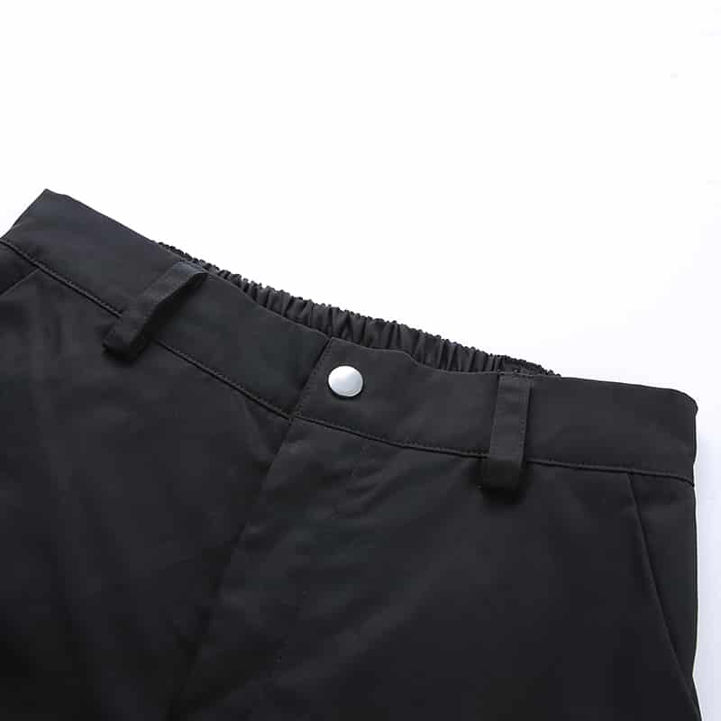 High Waist Open Zippers Trousers - Ninja Cosmico