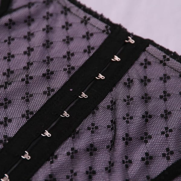 Polka Dots Mesh Camisole Details 2