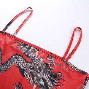 Red Dragons Bodycon Details
