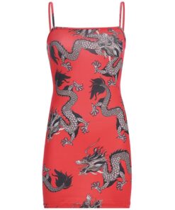 Red Dragons Bodycon Full