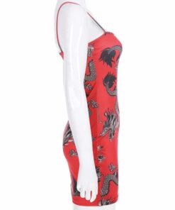 Red Dragons Bodycon Full Side