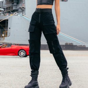 Cargo Pants with Zipper Pockets