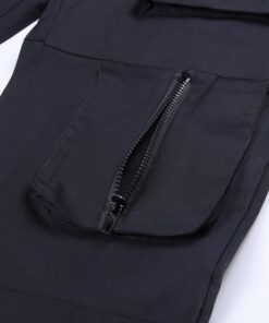 Cargo Pants with Zipper Pockets Details 3