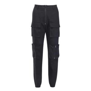Cargo Pants with Zipper Pockets Full Front