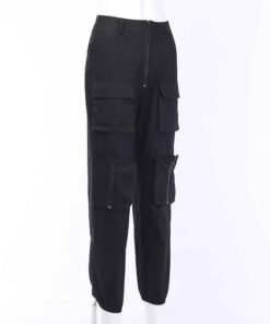 Cargo Pants with Zipper Pockets Full Side