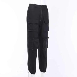 Cargo Pants with Zipper Pockets Full Side