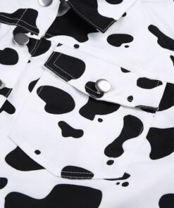 Cow Print Bomber Jacket Details 2