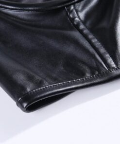 Vegan Leather Camisole Details 4