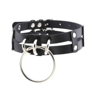 Black Double Choker with O-Ring