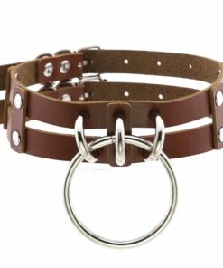Brown Double Choker with O-Ring