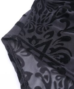 Gothic Patchwork Lace Bodysuit Details 5
