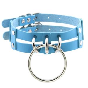 Light Blue Double Choker with O-Ring