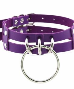 Purple Double Choker with O-Ring
