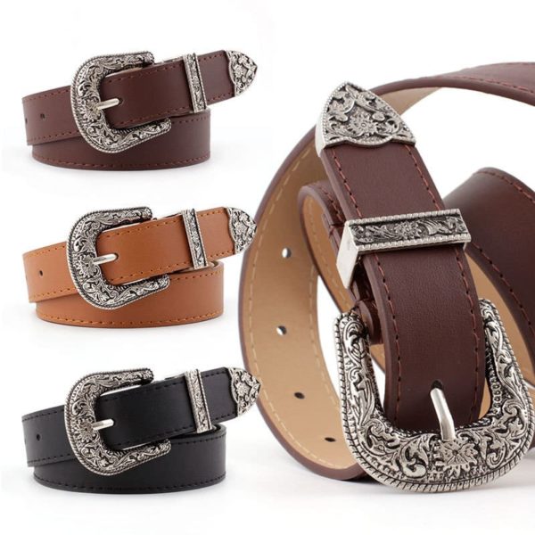 Vegan Leather Cowgirl Belt 2