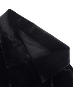 Resting Witch Face Velvet Hoodie Details