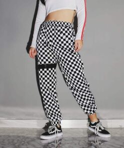 Baggy Checkerboard Sweatpants