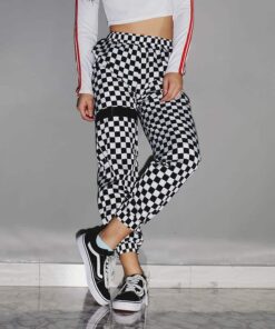 Baggy Checkerboard Sweatpants 3