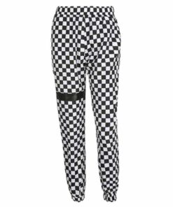 Baggy Checkerboard Sweatpants Full