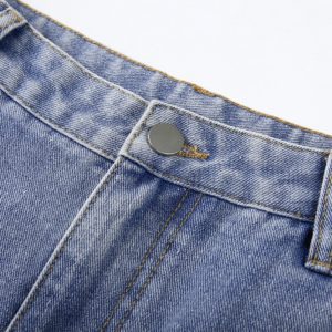 High Waist Jeans with Pockets Details