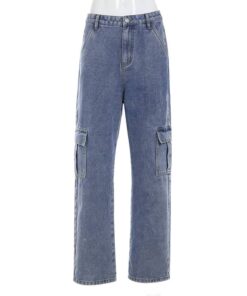 High Waist Jeans with Pockets Full