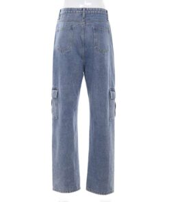 High Waist Jeans with Pockets Full Back