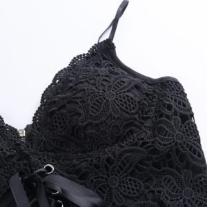 Lace-up Gothic Camisole Details