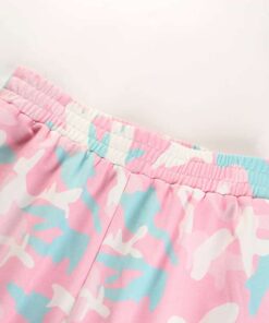 Pastel Camouflage Sweatpants Details
