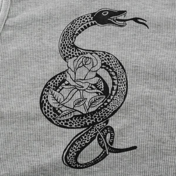 Snake Print Tank Top Details 2