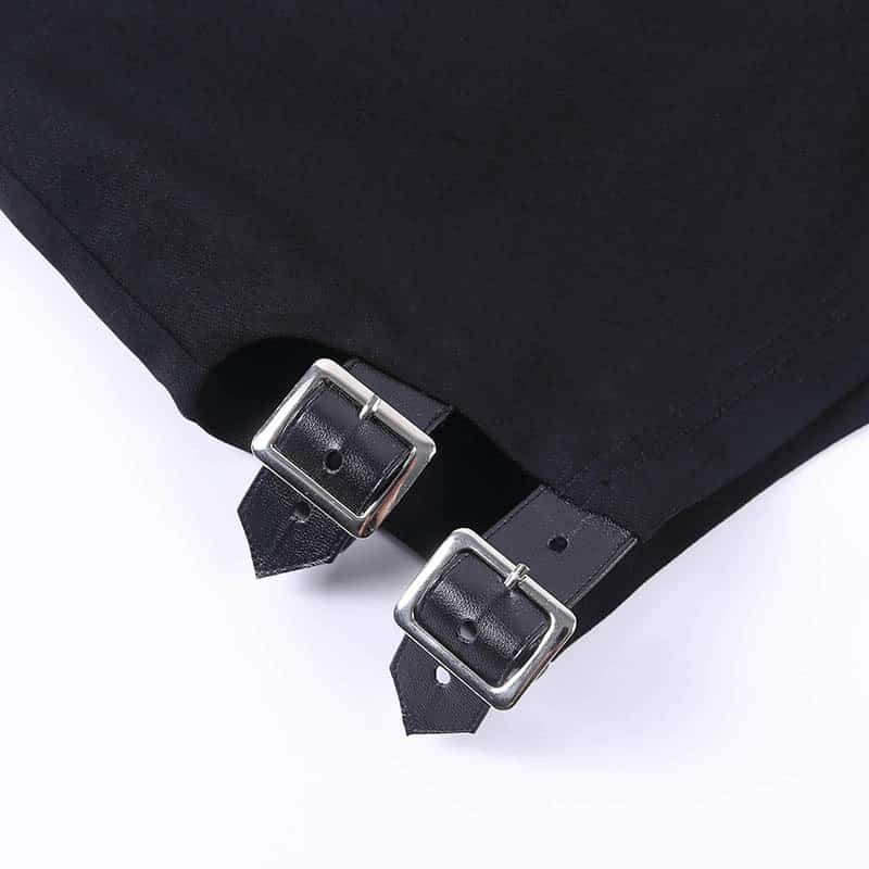 High Waist Shorts with Adjustable Side Straps - Ninja Cosmico