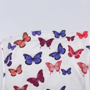 Butterflies Strapless Mini Dress Details
