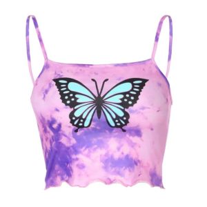 Butterfly Tie Dye Tank Top Full