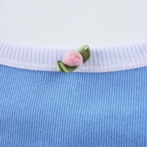 Camisole with Ribbon Flower Details 2
