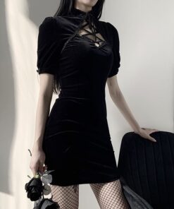 Cheongsam Gothic Mini Dress 2
