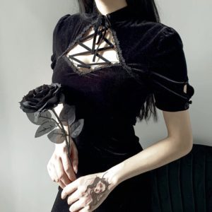 Cheongsam Gothic Mini Dress 4