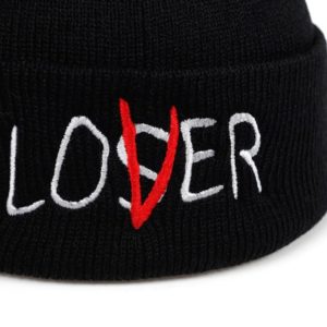 Lover Loser Beanie Hat Black 2