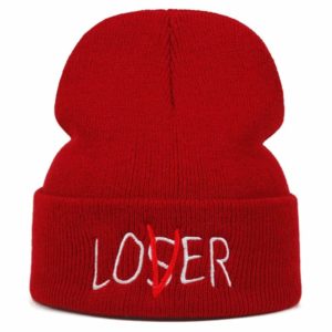 Lover Loser Beanie Hat Red