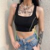 Bralette Neon Lace-up Tank Top