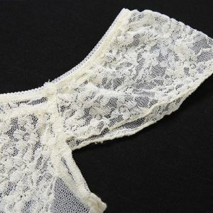 White Lace Crop Top Details 3