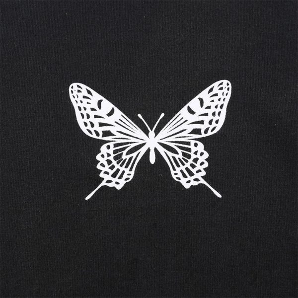 Butterfly Black Top Details 2