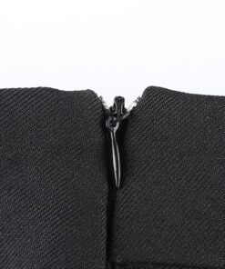 High Waist Irregular Pleated Mini Skirt Details 4