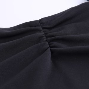 Off Shoulder Puff Sleeve Mini Dress Details 2