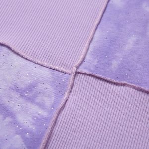 Tie-Dye Patchwork Crop Top Details 4