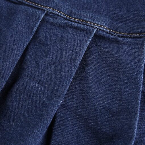 Ruffle Denim Mini Skirt Details 2